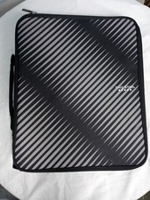 Five Star Trapper Keeper Binder With Handle 5 Tab Expandable File Black Silver