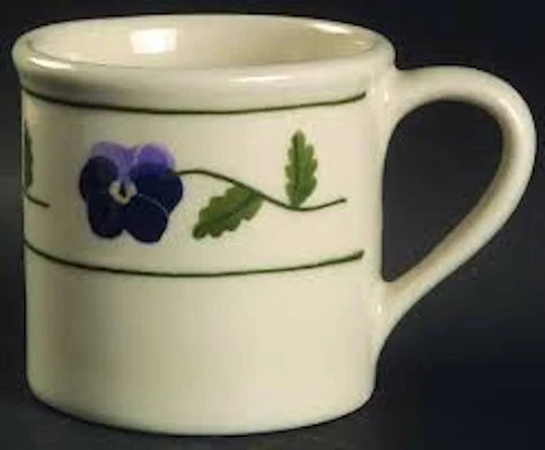 Hartstone GOLDEN GIRLS TV Mug Purple Pansy  14 oz 1982