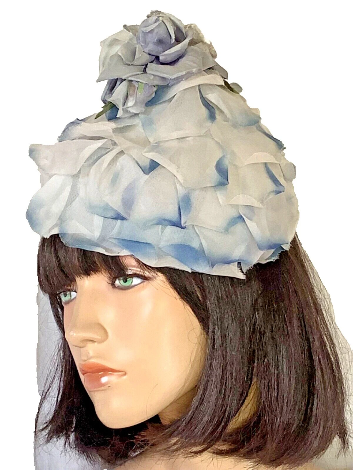 Mod/Gogo Sombreros Vintage de Seda 100% para De mujer