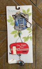 Bouncy Wind Chime Decor Camping Relax Happy Place Metal Sunset Vista Designs