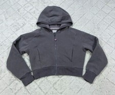 Athleta Girl Jacket Kids L/12 Purple Dusk Violet Retroactive Midi Full Zip Hood