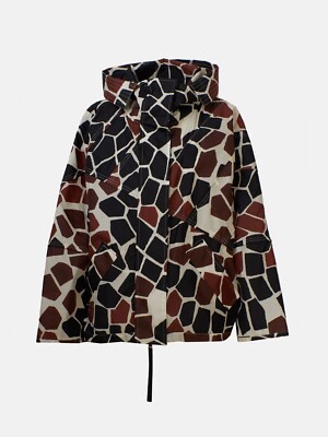 NEW MONCLER Ladies Allover Giraffe Print Freesia Jacke Size 2