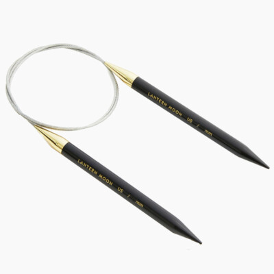 Lantern Moon ::Ebony Circular Needles:: 8 US / 5.00 mm, 32 in / 80 cm