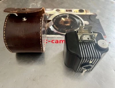 Kodak Baby Brownie Boîte Caméra Pour Film 127 Bakélite & Étui - Caméra Classique - Photo 1/4
