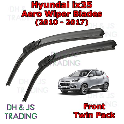 (10-17) Hyundai ix35 Aero Wiper Blades / Front Flat Blade Wipers IX35