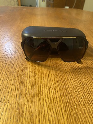 Louis Vuitton's Men Brown & Gold Sunglasses Z0272W | eBay