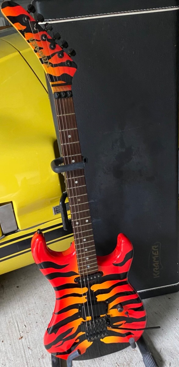 1980s Kramer/ESP JK1000 - RARE Tiger Graphic/RARE Matching 1980s Kramer/ESP JK1000 - RARE Tiger Graphic/RARE Matching