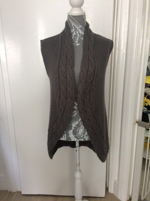 ladies knitted waistcoats ebay