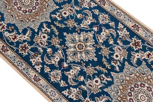 Nain 9la Handgeknüpfter Perserteppich 208x75 cm-Neu,Orient,Carpet,Läufer,Blau - Picture 6 of 9