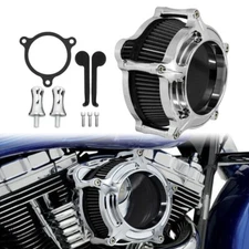 Overt Air Filter Cleaner Grey Intake Fits For Harley Road King Glide 2008-2016