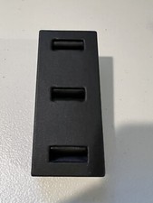 Black Leather 3 or 5 Reversible Ring Display Stand Jewelry Display