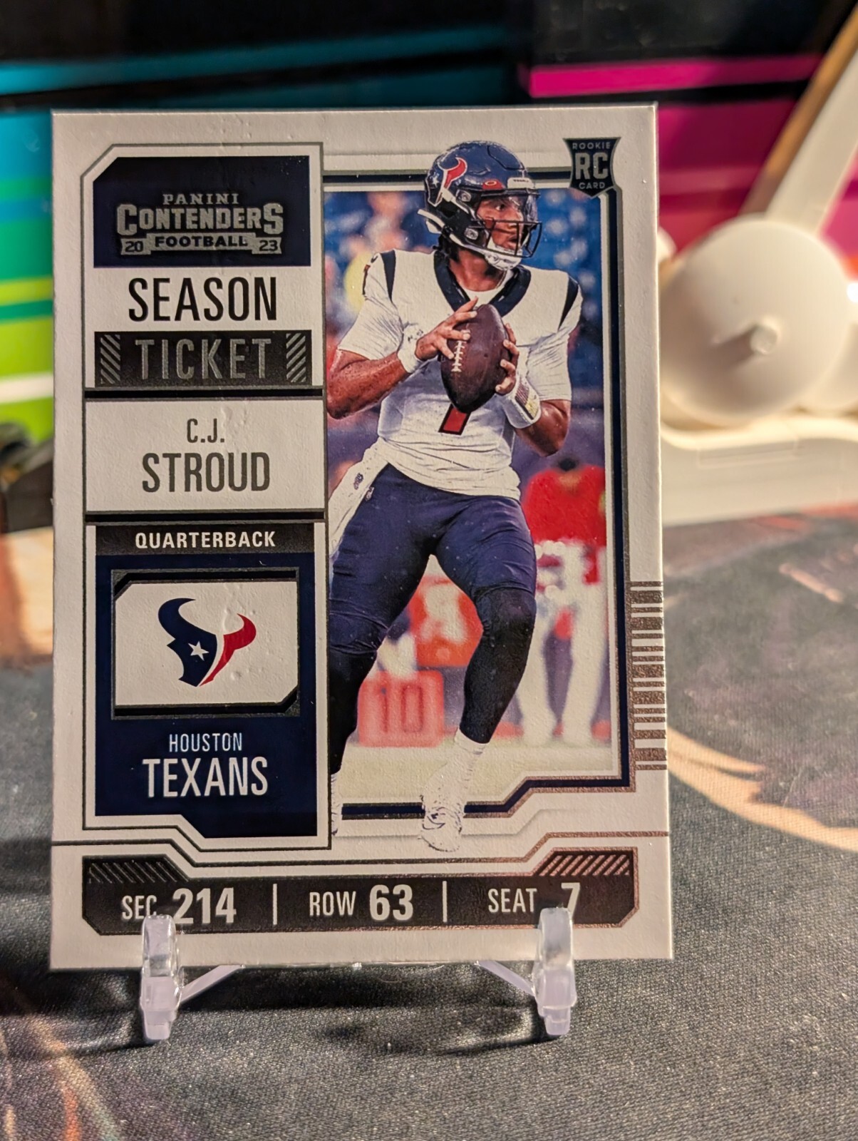 2023 Panini Contenders CJ Stroud Season Ticket #40 Houston Texans RC