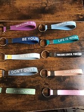 Inspirational Quote Silicone Keychains F