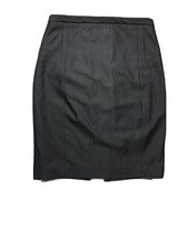 Express Design Studio Grey Classy Pencil Skirt Size 2 Knee-Length Side Zipper