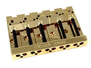 Gold OMEGA High Mass Badass V Style 5-string Bass Guitar ...
