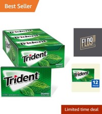 Spearmint Sugar Free Gum, 12 Packs of 14 Pieces 168 Total Pieces