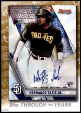 Fernando Tatis Jr. 2021 Topps 5x7 Topps Through the Years Gold #TTY-12 /10 Padre