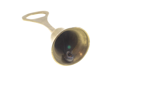Vintage Brass Bottle Opener With BELL Nice Patina and Sound 4.5" Tall VG Cond. - Picture 3 of 3