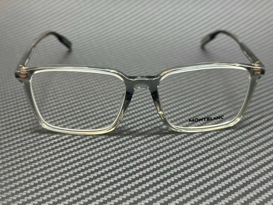 Gafas Mont Blanc MB0293OA 004 gris transparente para hombre medianas 54 mm Foto 2 de 4