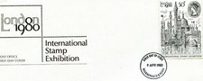 First Day Cover     Iternational Stamp Exibition . London1980