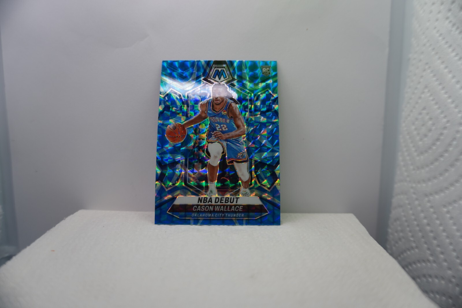 2023-24 Mosaic - NBA Debut Cason Wallace #258 Reactive Blue Prizm (RC)