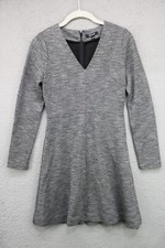 Madewell Long Sleeve Viscose Blend Dress-V-Neck-Size 0-Back Zip