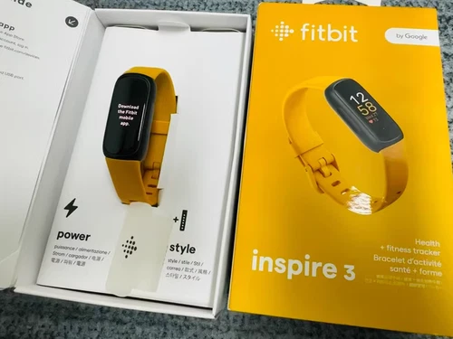 Original Fitbit Inspire 3 Health & Fitness Tracker + Sport Bracelet Watch Bands - Picture 2 of 18