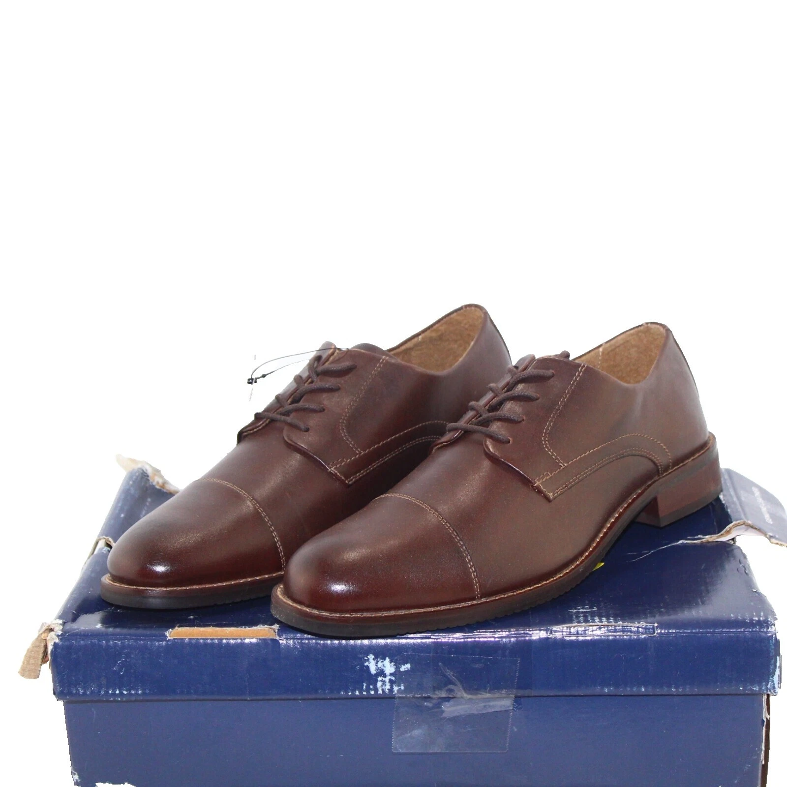Stafford Leather Upper Solid Dress Shoes for Men