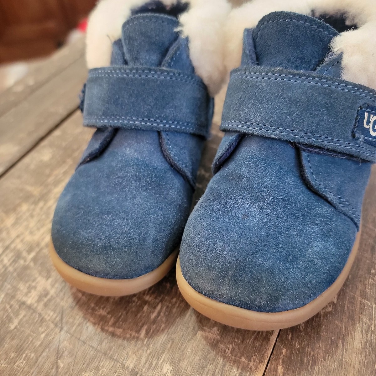 UGG NOLEN CHUKKA Sheepskin Suede Boot Toddlers' Navy US 7 | eBay