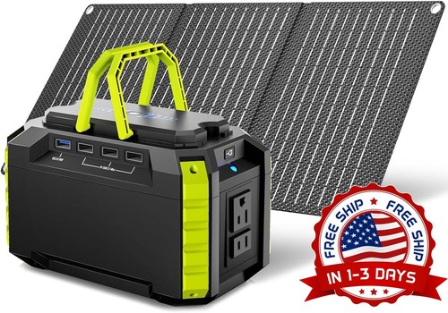 Sistema De Generador Solares Electrico Portatil USB Rechargeable Con Panel Solar
