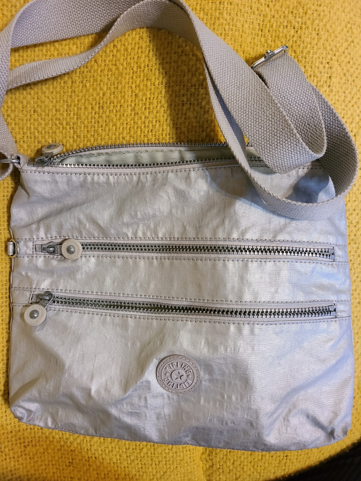 Kipling Medium Size Silver Metallic Crossbody  Ha… - image 2