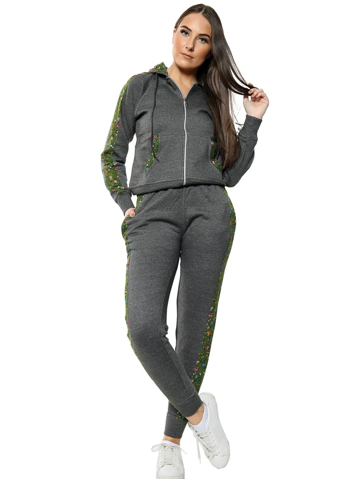 Womens 2PCS Loungewear Set Ladies Top Hoodies Suit Pants Lounge Wear Tracksuits