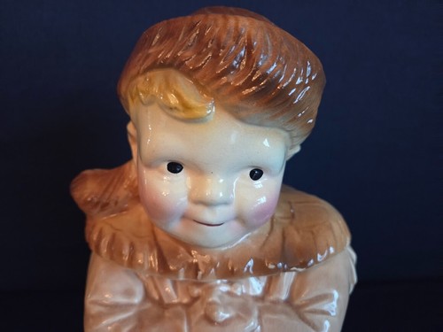 Vintage 1950's McCoy Brush Pottery Davy Crockett Cookie Jar USA - Picture 5 of 13