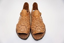 HUARACHE PETATILLO RUSTICO ALFARO COLOR BEIGE NATURAL RETRO VINTAGE ACME - MRM46