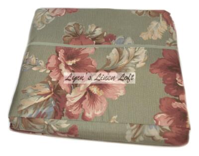 RALPH LAUREN Shetland Manor Floral KING FLAT DESIGNER SHEET NEW COTTON