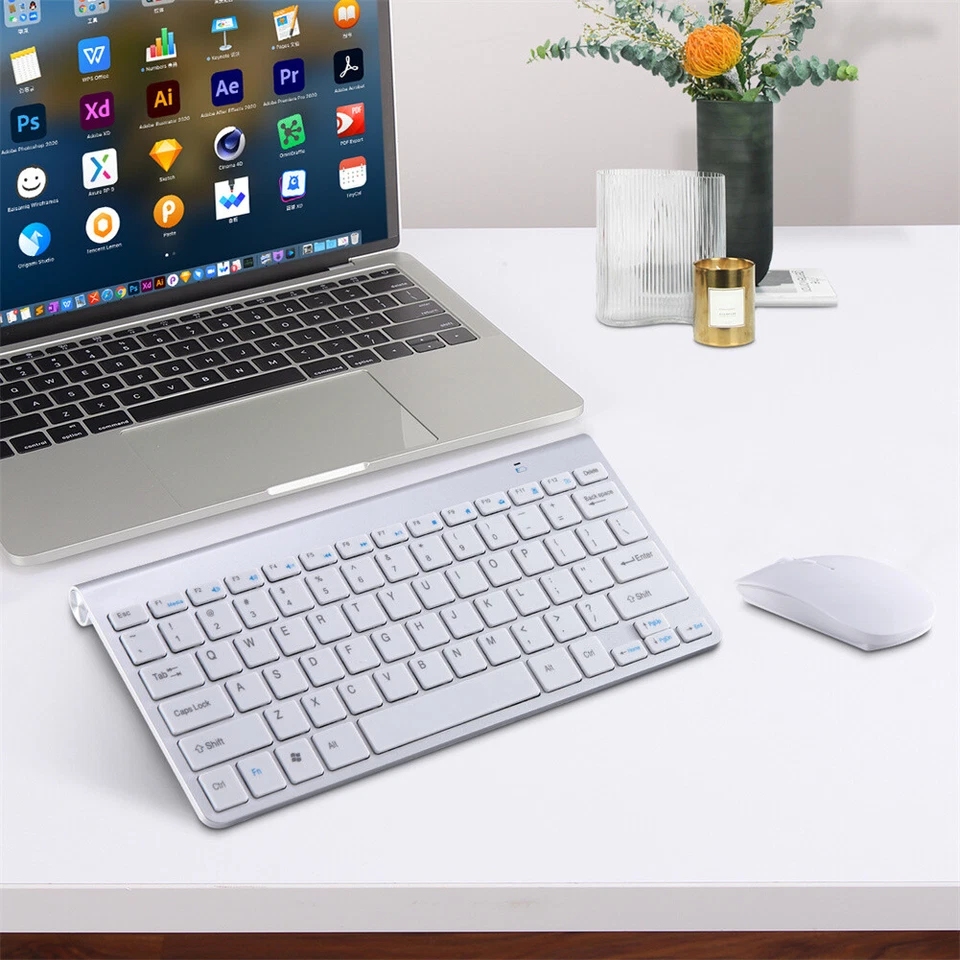 Mini Wireless Keyboard And Mouse Set Waterproof 2.4G For Mac Apple PC Computer - Image 4 of 4