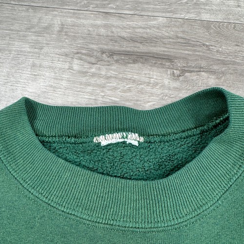 Vintage 90s New York Jets Crewneck Sweatshirt Big Spellout NY Green Helmet NFL - Picture 4 of 8