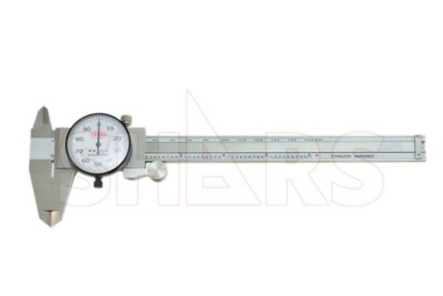 6'' Shock Proof Stainless Steel Dial Caliper Metric Scales 0.001'' New !}