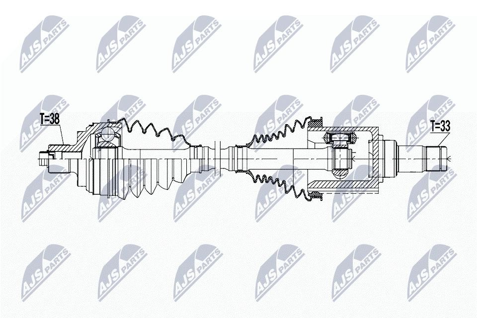 Left Front Drive Shaft for Audi Q4 Skoda Enyaq IV 1EB407271B - Image 4