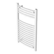 Flomasta Towel Rail Radiator White Curved Bathroom Warmer Ladder (H)80x(W)50cm