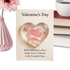 Valentines Heart Hug Romantic Small Heart Keepsake Long Distance