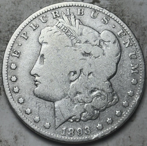 1893-O $1 Morgan Silver Dollar. Attractive Circulated Details, Cleaned
