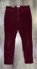 Universal Thread Women s Size 8/29R corduroy High Rise Skinny Maroon pants 187