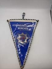 Polizei  IPA Verbindungsstelle München Wimpel Vintage