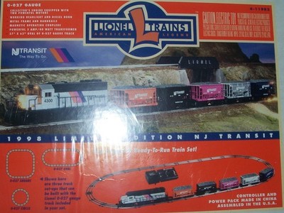 Lionel #6-11982 1998 New Jersey Transit Ready to Run Train set - New Sealed