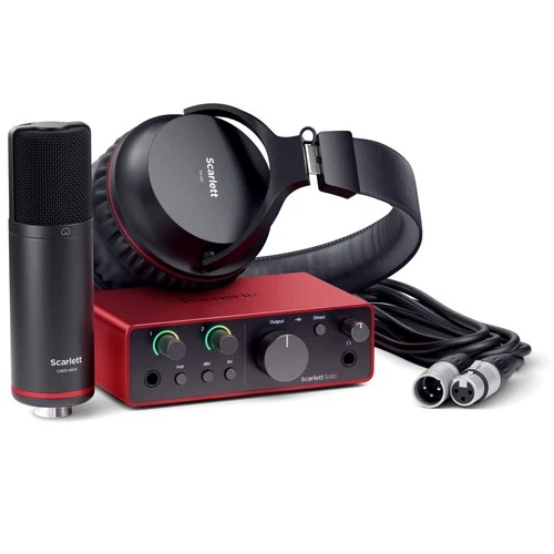 Audio Interface Focusrite Scarlett Solo Studio 4th Gen Audiointerface NEU