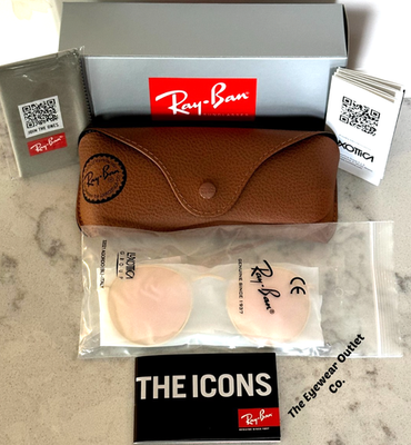 Store Display Rayban Round Metal RB3447 Pink Mirror Men  display picture 2