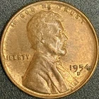 1954 D Mint Mark Circulated Good Details Red/Brown Wheat Penny