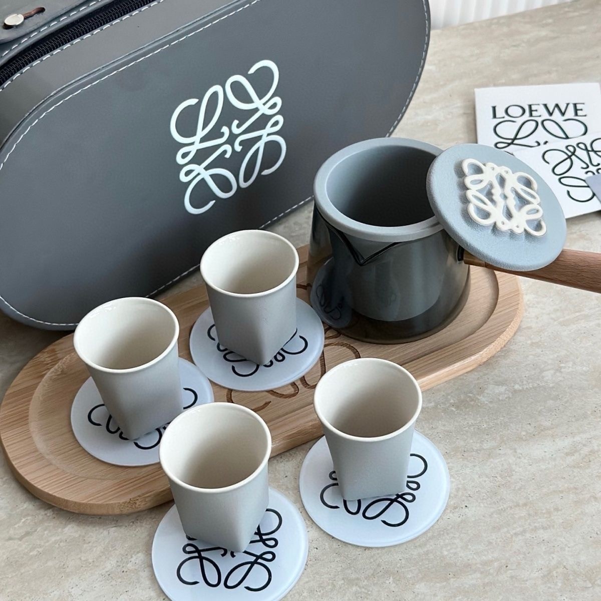 Pre-owned LOEWE Light-luxury portable tea set for home & travel