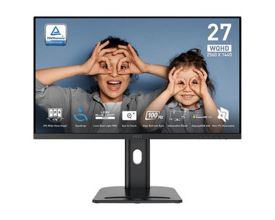 MSI Pro MP273QPDE E2 27 Zoll WQHD IPS LED 16:9 100 Hz Office Monitor